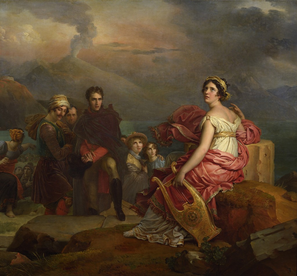Corinne at Cape Miseno by Francois Gerard